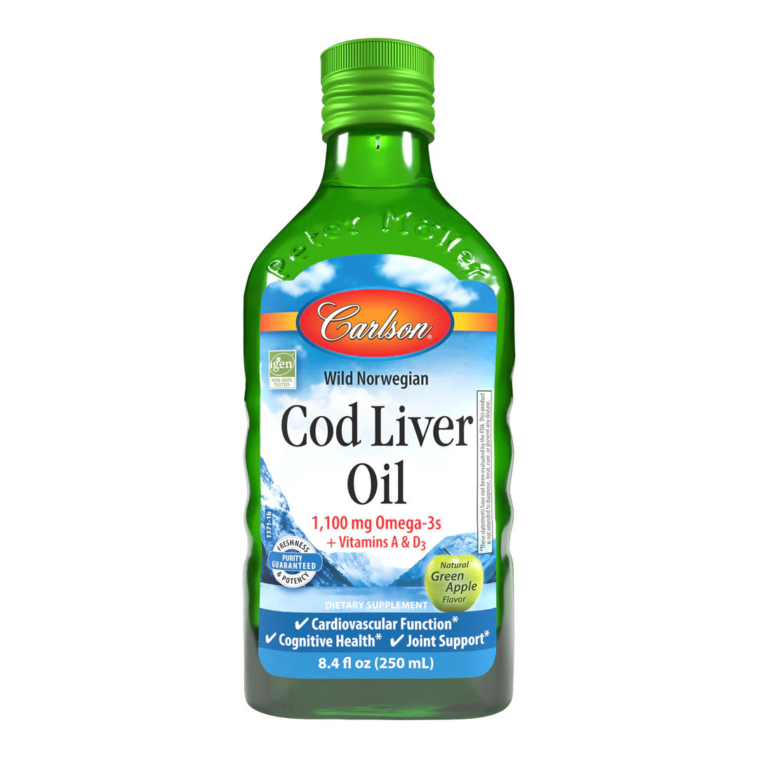 COD LIVER OIL GREEN APPLE 8.4 OZ