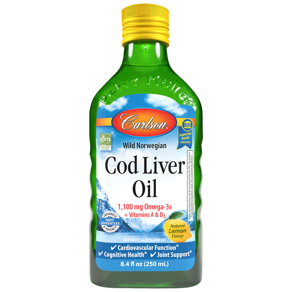 COD LIVER OIL LEMON 8.4 OZ