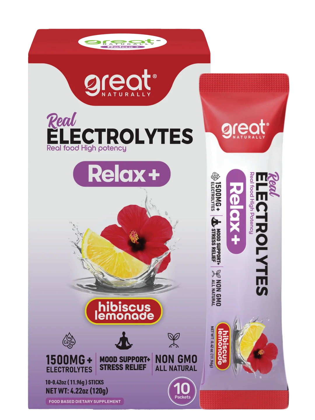 ELECTROLYTES HIBISCUS LEMONADE RELAX  10 pk