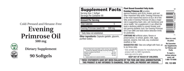 EVENING PRIMROSE OIL 90 SOFTGELS