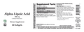 ALPHA LIPOIC ACID 300MG 60 SOFTGELS