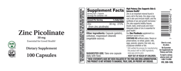 ZINC PICOLINATE 100 C