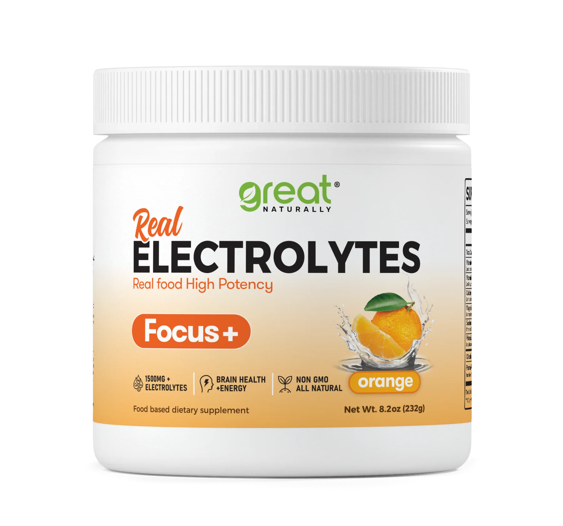 ELECTROLYTES FOCUS ORANGE 8.2 OZ