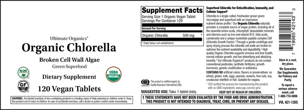 ORGANIC CHLORELLA 120 T