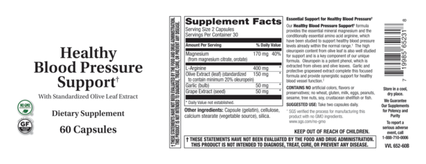 HEALTHY BLOOD PRESSURE SUPPORT 60 C