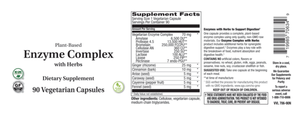 ENZYME COMPLEX WITH HERBS 90 C