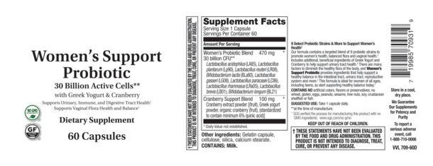 WOMEN'S SUPPORT PROBIOTIC 60 C