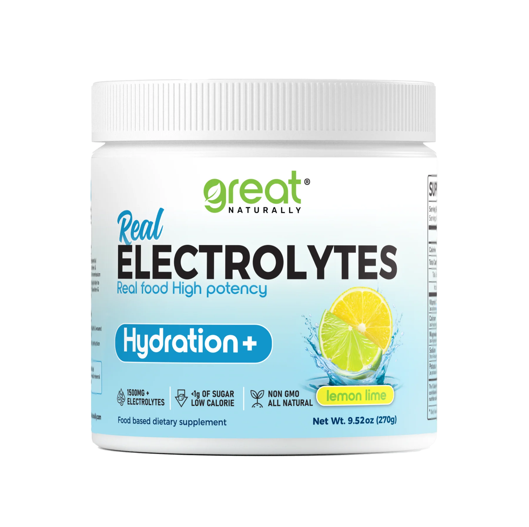 ELECTROLYTES HYDRATION LEMON LIME 9.52 OZ