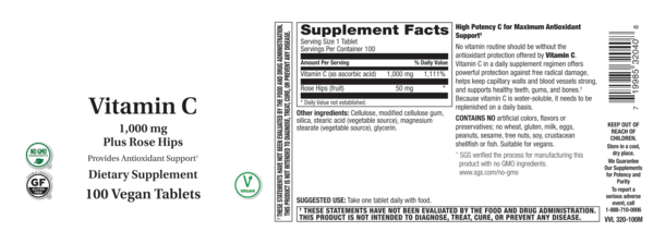 VITAMIN C 1000MG 100 C