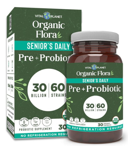 FLORA SENIOR DAILY PRE+PROBIOTIC 30 C