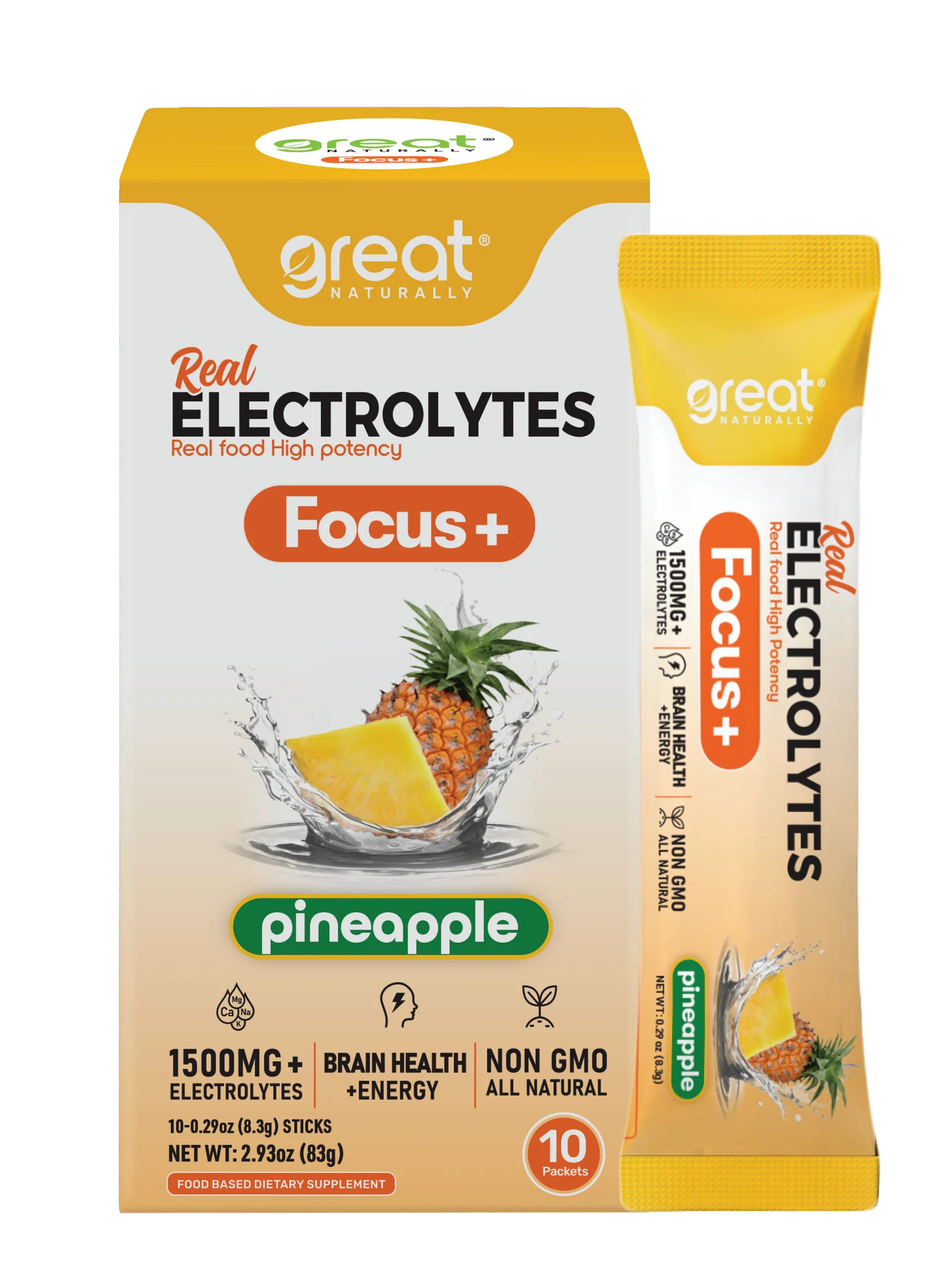 ELECTROLYTES FOCUS PINEAPPLE STICK