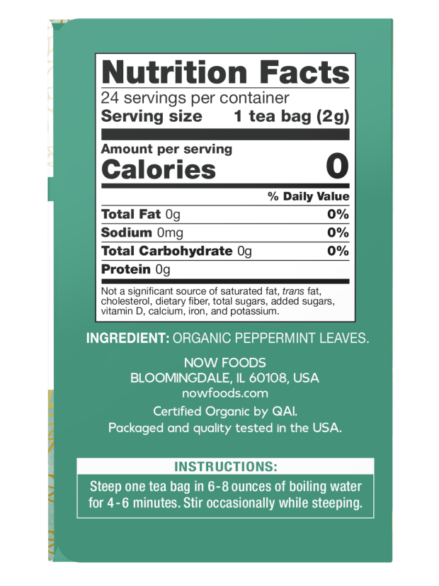 ORGANIC PEPPERMINT TEA 24TB