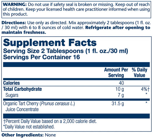 VITAL EXTRACTS TART CHERRY 16FLOZ