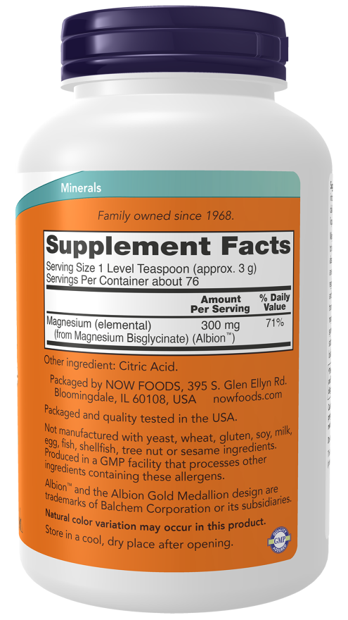 MAGNESIUM BISGLYCINATE POWDER 8 OZ