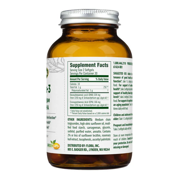 OMEGA 3 VEGAN ALGAE EPA+DHA 60 CAPS