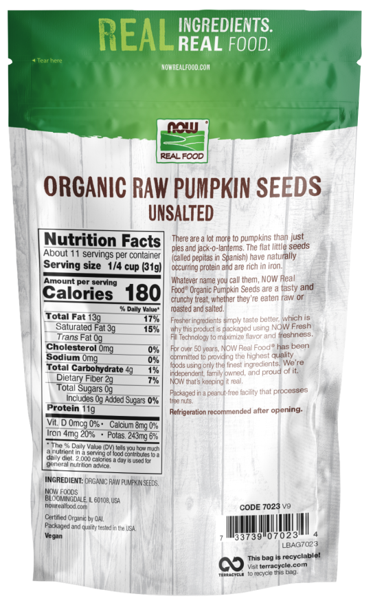 PUMPKIN SEEDS RAW 12OZ