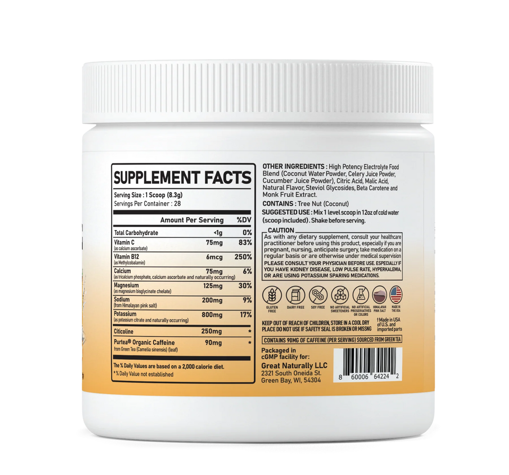 ELECTROLYTES FOCUS PINEAPPLE 8.2 OZ