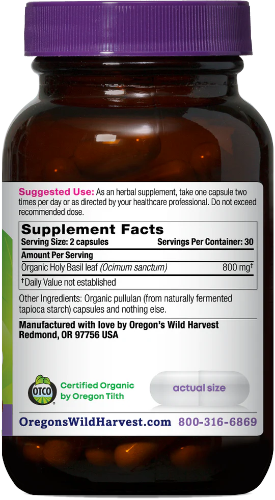 ORGANIC HOLY BASIL 60C