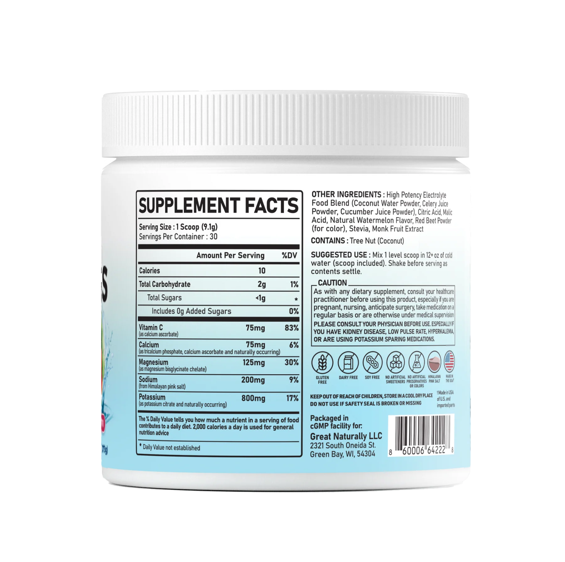 ELECTROLYTES HYDRATION WATERMELON 9.63 OZ