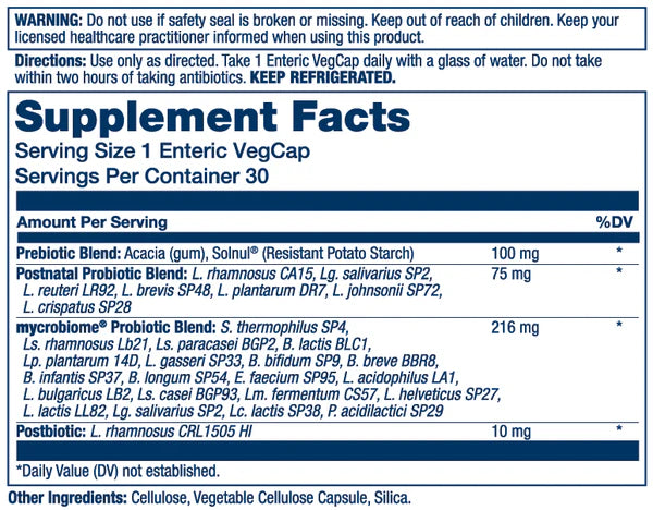 MICROBIOME COMPLETE PROBIOTIC PRE-PRO 50B