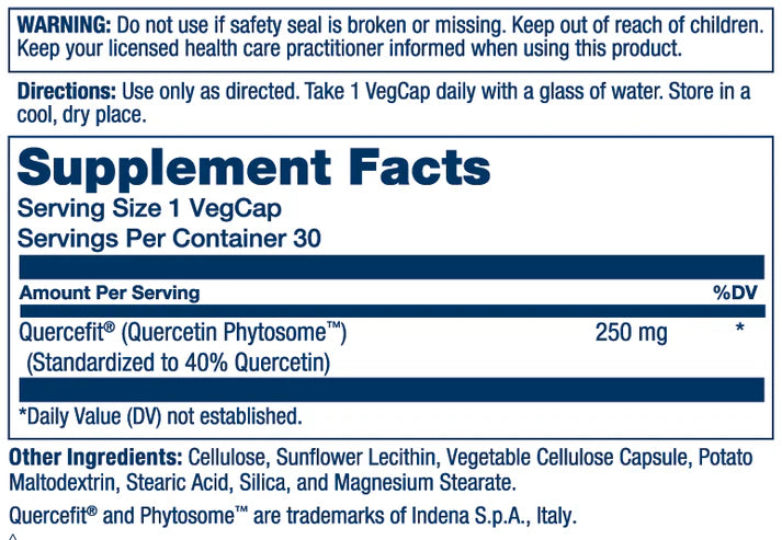 PROSORB QUERCETIN 30VC