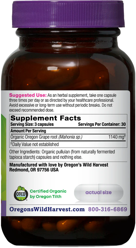 ORGANIC OREGON GRAPE 90C
