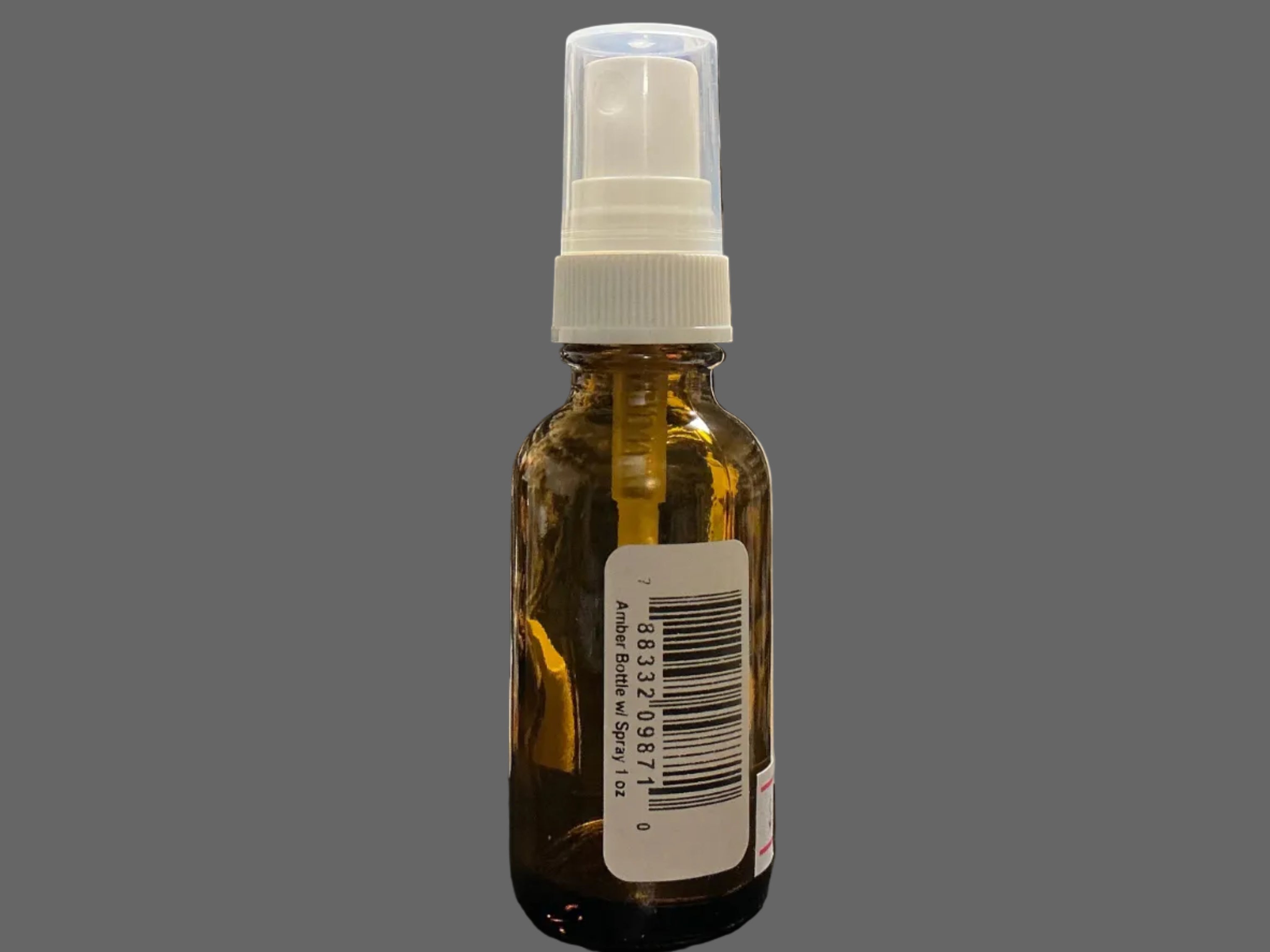 AMBER BOTTLE W/SPRAY TOP 1 OZ