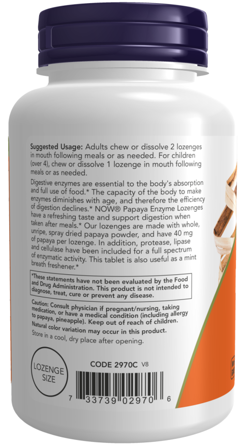 PAPAYA ENZYMES CHEWABLES 180 LOZ