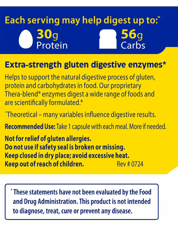 GLUTENEASE EXTRA STRENGTH 30 C