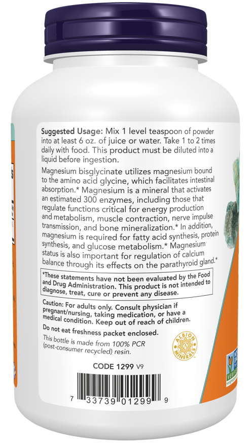 MAGNESIUM BISGLYCINATE POWDER 8 OZ