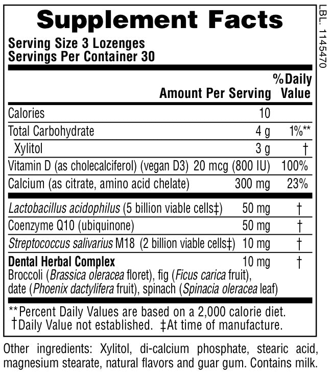 ADULT’S DENTAL CARE PROBIOTIC LOZENGES 60 T