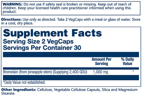 BROMELAIN 1000 MG 60V