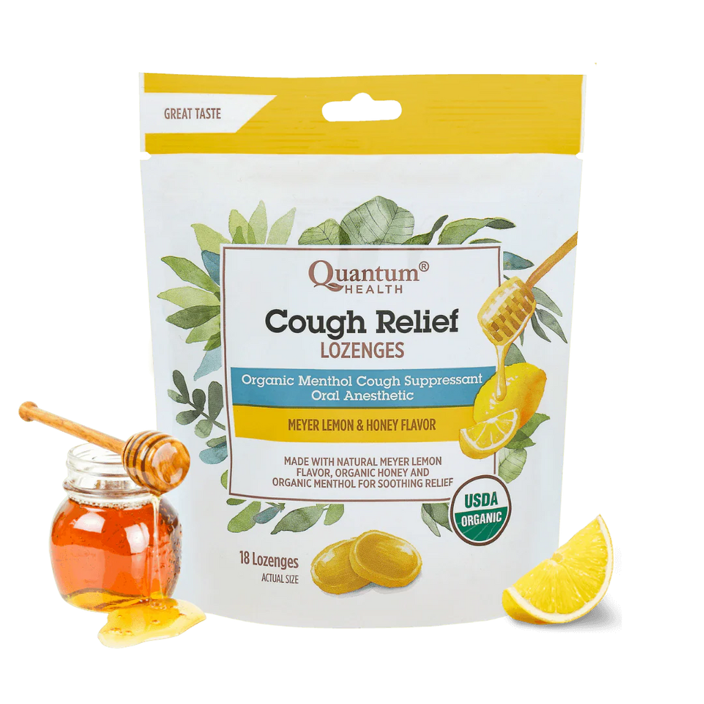 COUGH RELIEF LOZENGES HONEY LEMON 18L