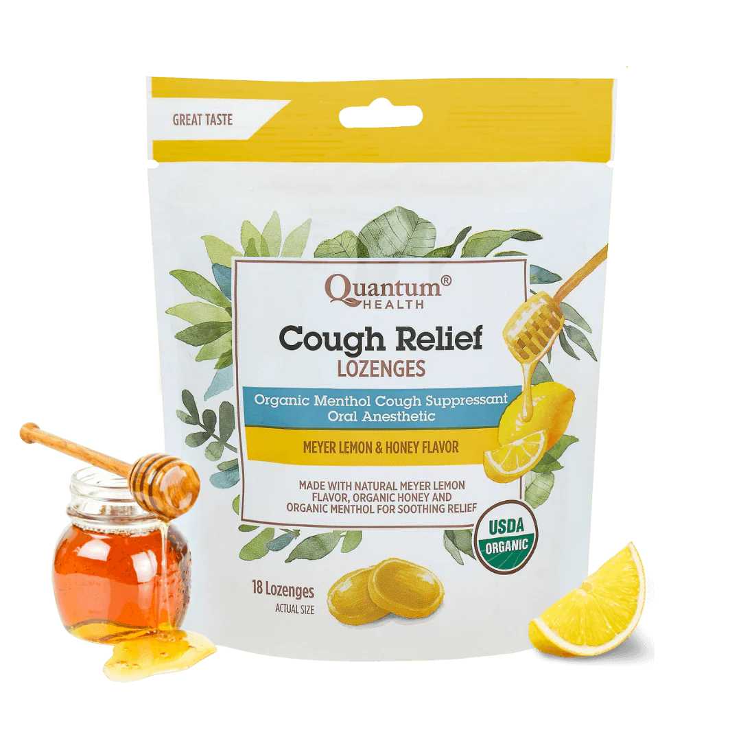 COUGH RELIEF LOZENGES HONEY LEMON 18L
