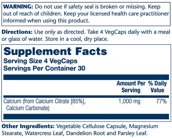 CALCIUM CITRATE 120V