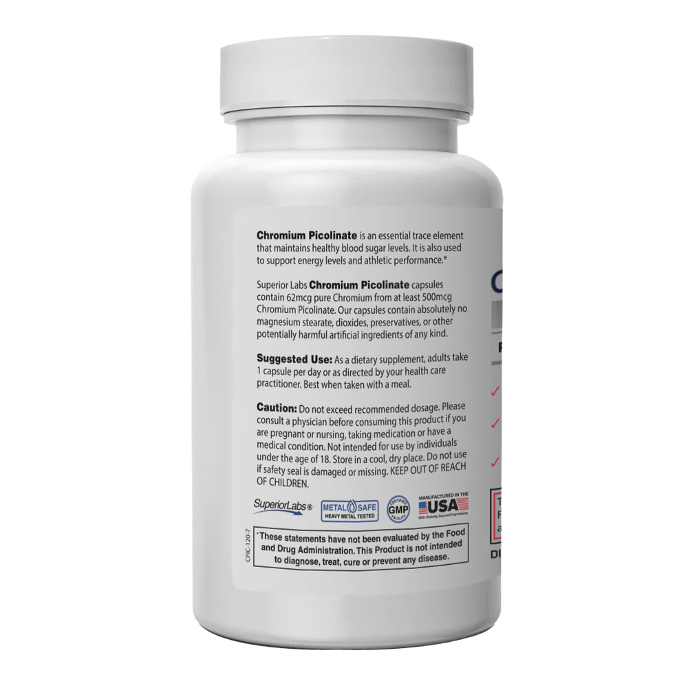 CHROMIUM PICOLINATE 120VC