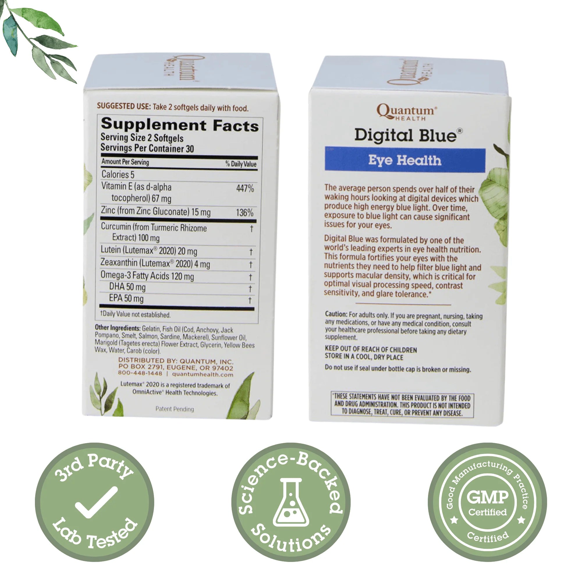 DIGITAL BLUE EYE HEALTH 60 SOFTGELS