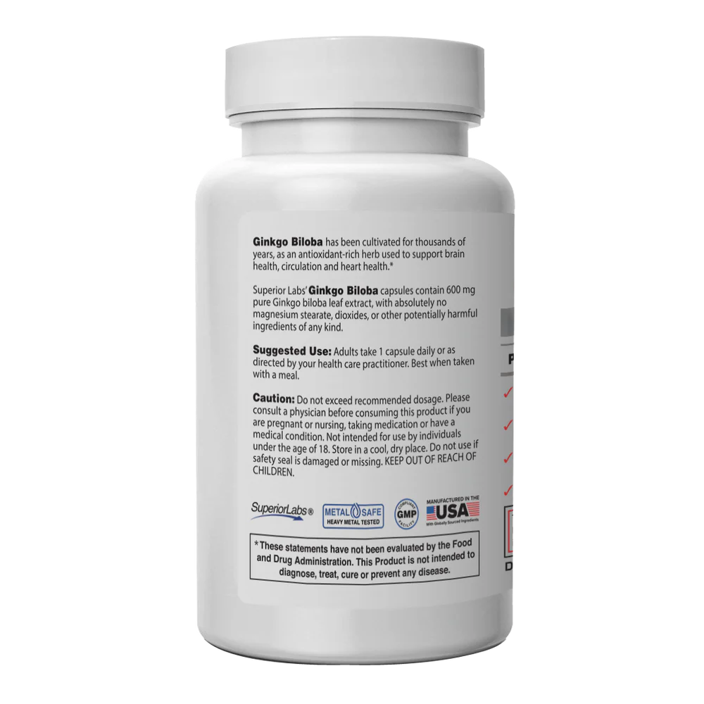 ORGANIC GINKGO BILOBA 120VC