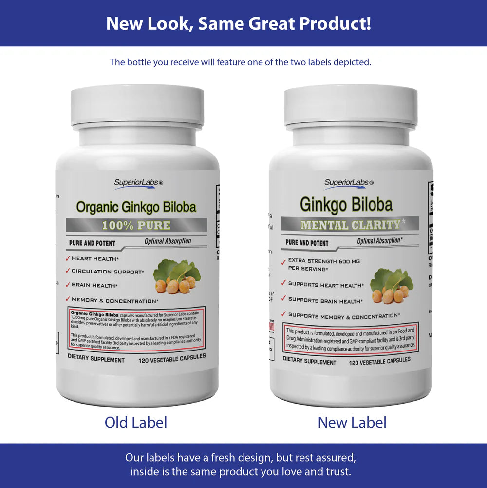 ORGANIC GINKGO BILOBA 120VC
