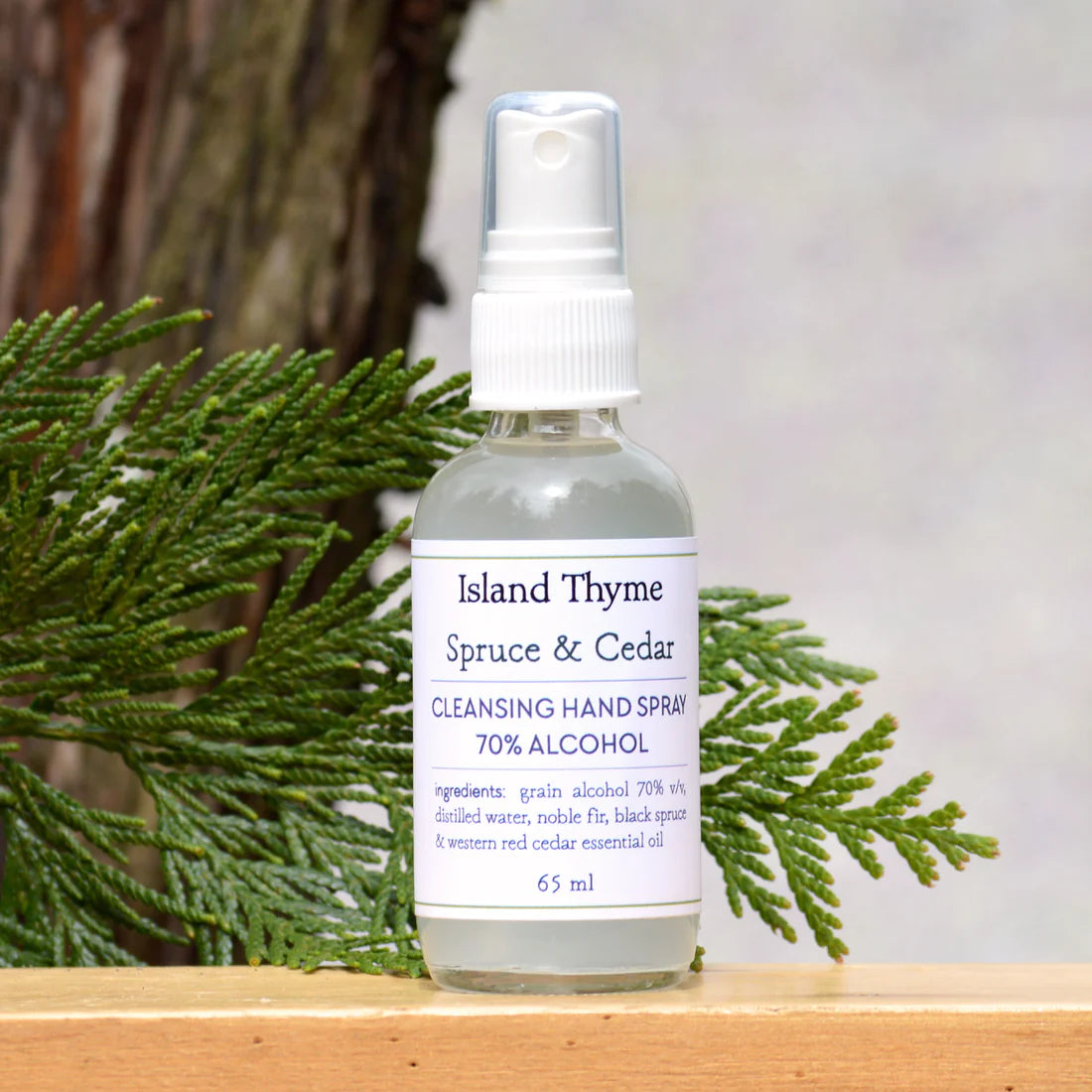 SPRUCE & CEDAR HAND SANITIZER 2 OZ