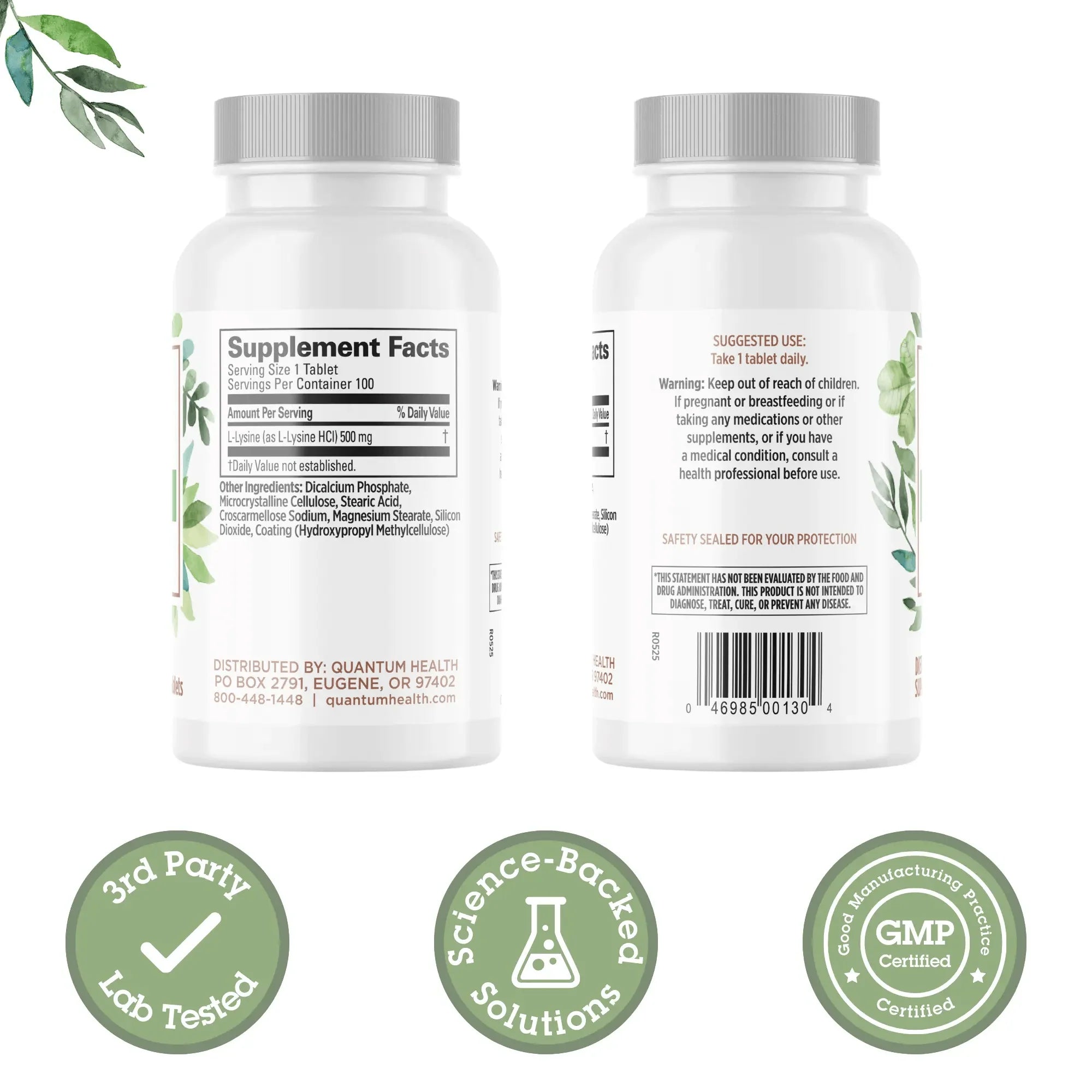 L-LYSINE 500MG 100T