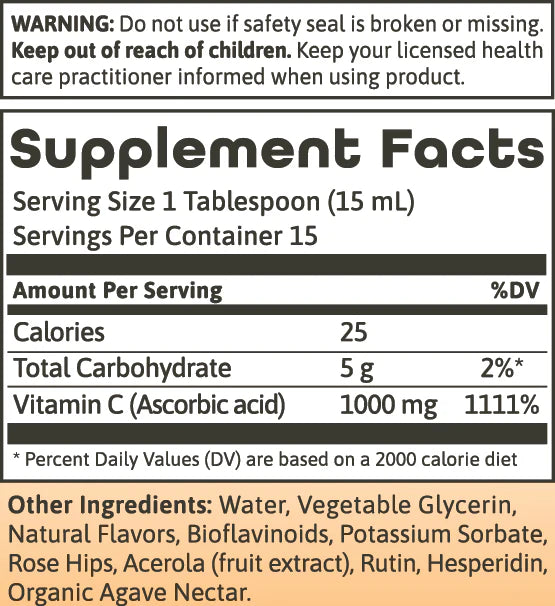 LIQUID VITAMIN C 8 OZ