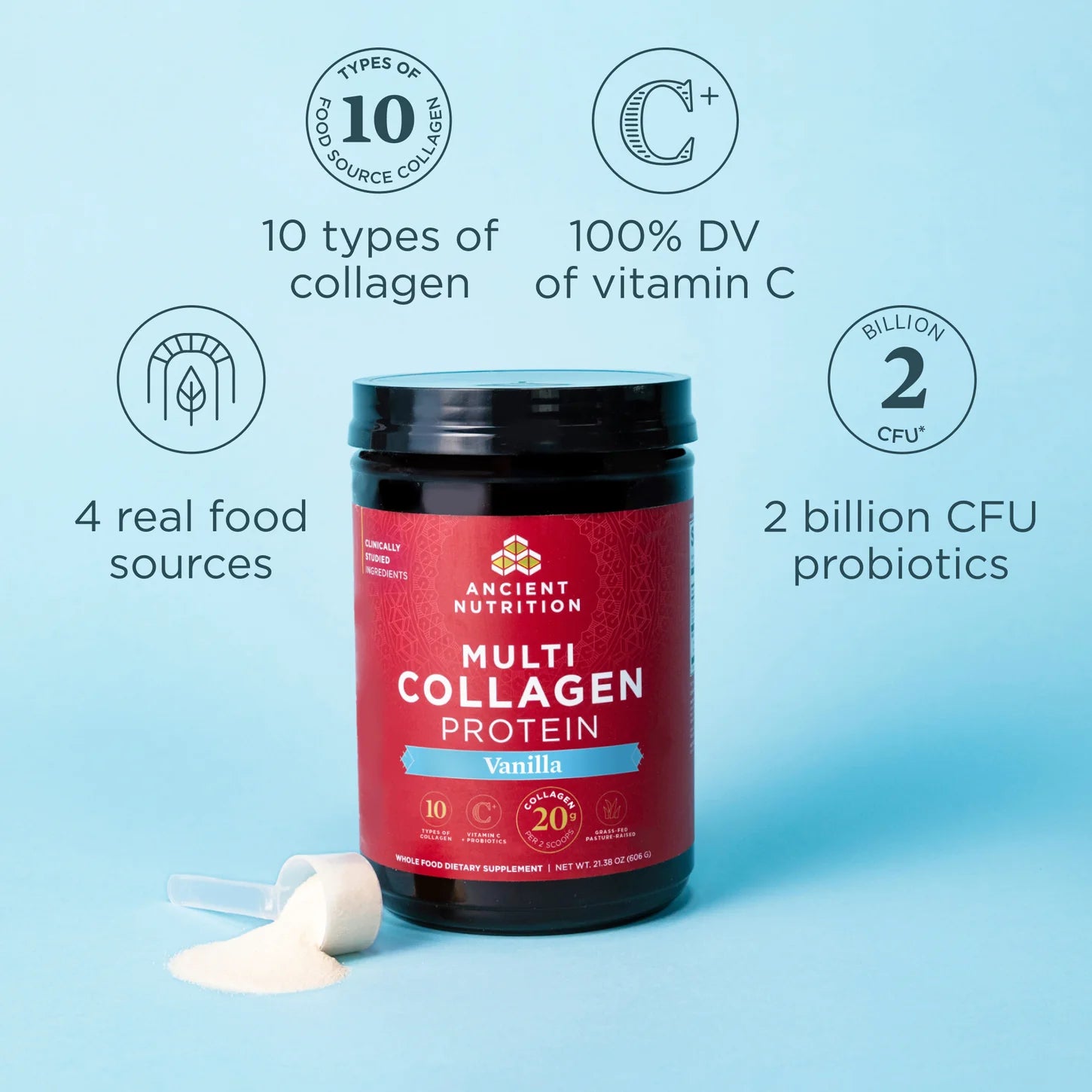 MULTI COLLAGEN PROTEIN VANILLA 8.9 OZ