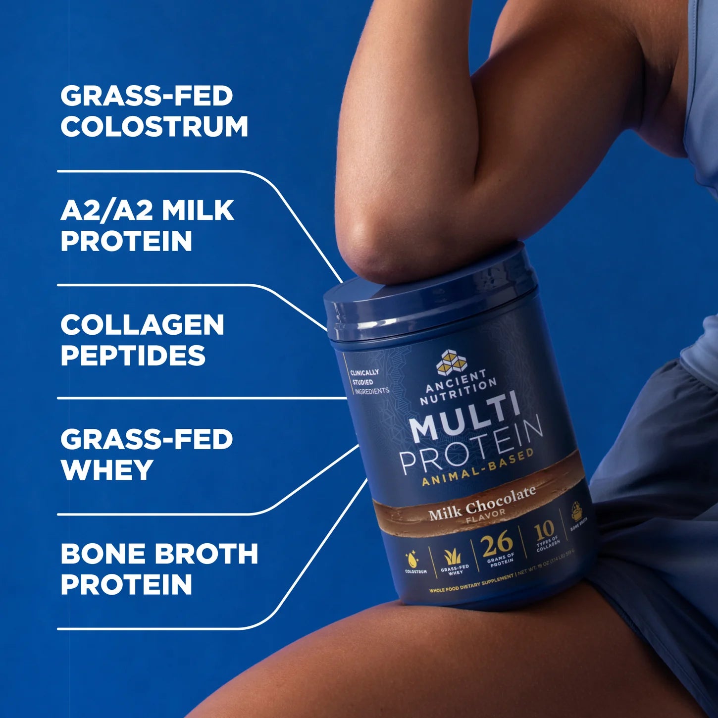 MULTI PROTEIN POWDER CHOCOLATE 18 OZ