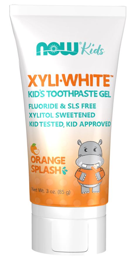 XYLITOL-WHITE KIDS TOOTHPASTE ORANGE SPLASH GEL 3OZ