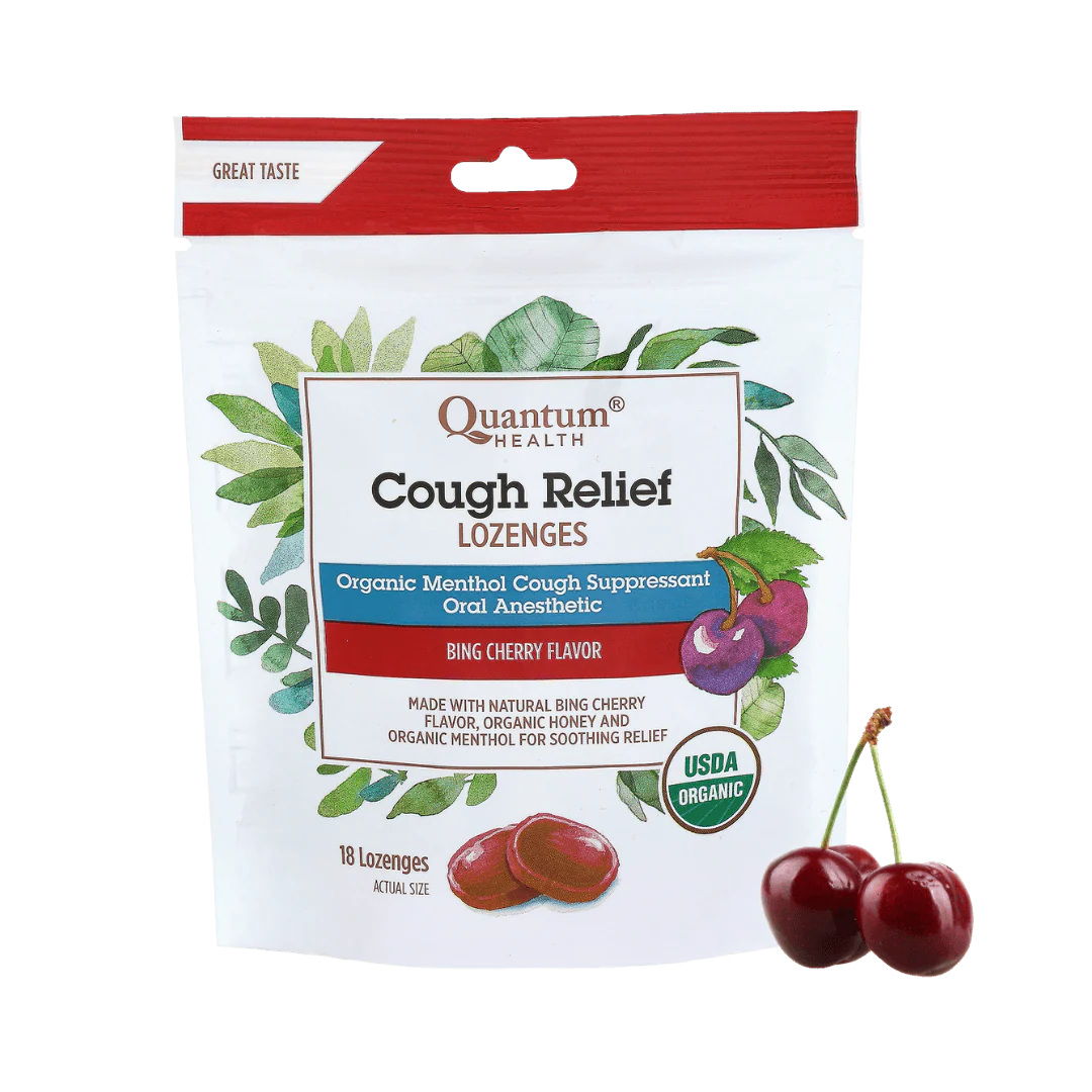 COUGH RELIEF LOZENGES BING CHERRY 18L