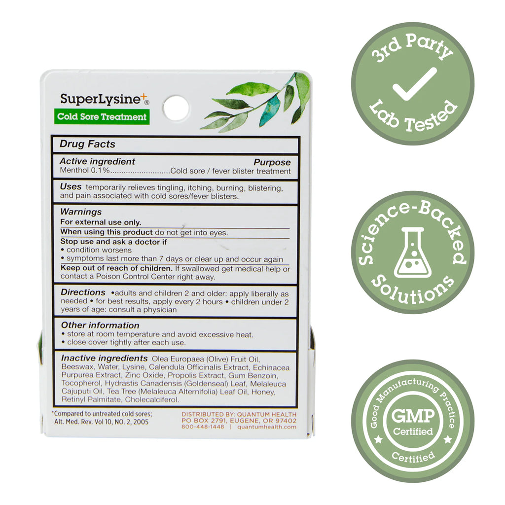 SUPERLYSINE COLD SORE TREATMENT .25OZ