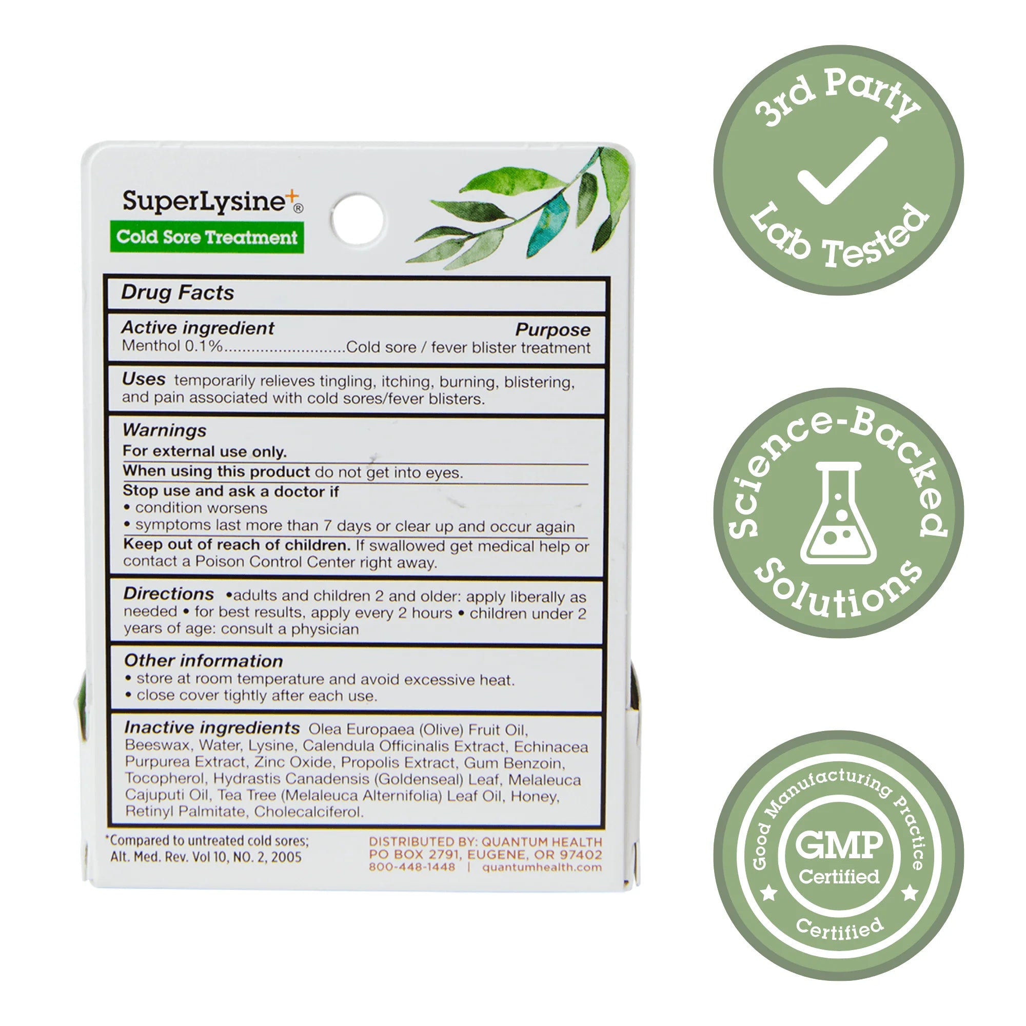 SUPERLYSINE COLD SORE TREATMENT .25OZ