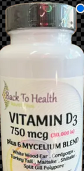 VITAMIN D3 PLUS MYCELIUM 30 C