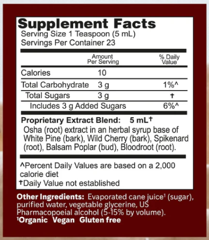 ROCKY MOUNTAIN THROAT SYRUP 4 OZ
